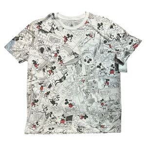 Disney Mickey Mouse Comic Strip Graphic T-Shirt